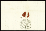 1834-1859, 4 lettres avec MP : "A ARMEE EXPEDre D'AFRIQUE"