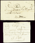 CORSE Solide lot de 12 lettres 1768-1822 dont MP "CORSE"