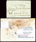 CORSE Solide lot de 12 lettres 1768-1822 dont MP "CORSE"