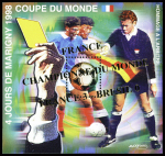 MARIGNY Bloc n°10 surchargé FRANCE CHAMPIONNE DU MONDE
