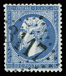 N°22 variété pli accordéon, obl. GC 3117, TB