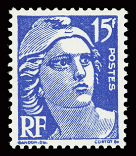 N°886e 15f bleu, FAUX pour servir, neuf *, TB. Signé