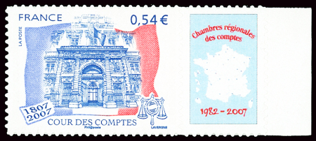 AUTOADHESIF N°117A Cour des Comptes, neuf **, TB