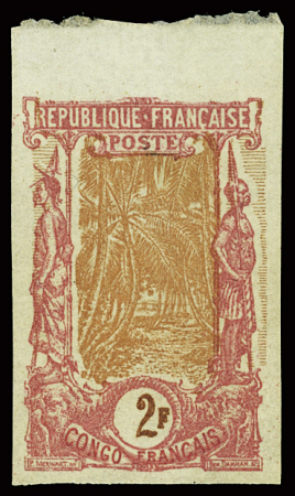 N°40a 2f Non dentelé, bdf, neuf avec gomme coloniale,