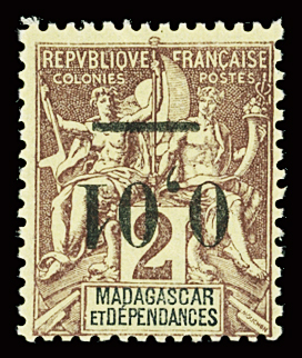 N°51a variété surcharge renversée, neuf **, petit pli