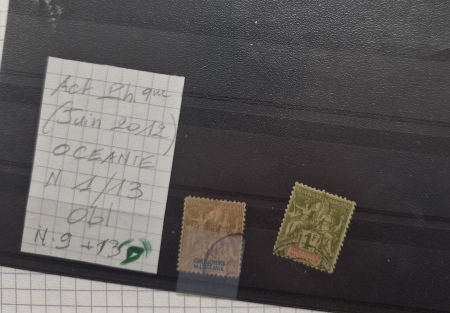 1859-1974, Collection de NOUVELLE-CALEDONIE en 1 album,