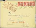 Rotes Kreuz 1942-44 Kl. Sammlung Rotes Kreuz Vordruck Kgf.- Briefe, meist Afrika (Djibouti, Sudan, etc.)