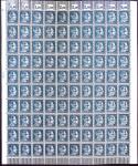 HAGUENAU, N°1 à 6 timbres à l'effigie de Hitler surchargés