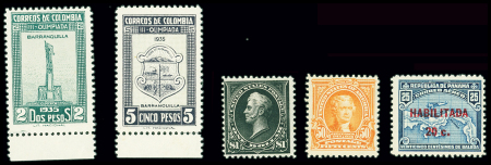1895-1930 Small mint selection including US 1895 $1