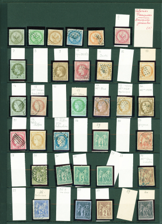 1860-1945, Petit ensemble de colonies sur deux pages