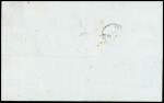 1870, Lettre de Pondichéry pour Bordeaux avec type Aigle