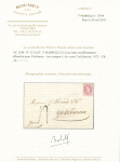 1872, Lettre de Marseille pour Yokohama avec cachet