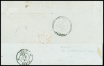 1869 10c Yellowish orange, a remarkably off-centre