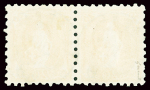 1888 20C orange, gezähnt 9 1/2, mi Paar mit Vollstempel