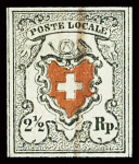 Poste Locale mit Kreuzeinfassung, Type 18, farbfrisch