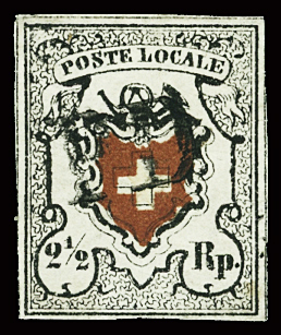 Poste Locale mit Kreuzeinfassung, Type 32, farbfrisch