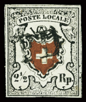 Poste Locale mit Kreuzeinfassung, Type 32, farbfrisch