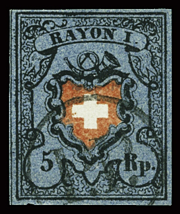 Type 9, sehr gut gerandet mit PP im Kreis von Neuenburg