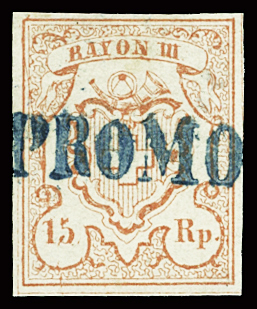 Type 5 ringsum sehr gut gerandet, mit Balkenstempel