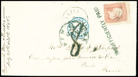 1868, Insufficiently paid envelope to Forwarding Agents