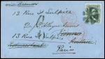 1867, Envelope to Vienna Austria franked by 1861/66