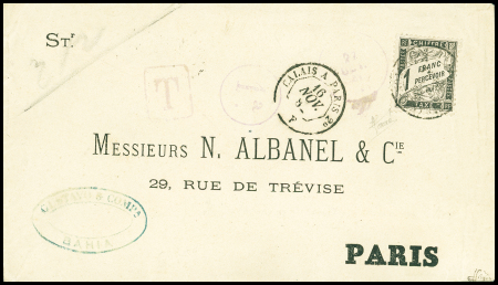 BRÉSIL 1882, Enveloppe non affranchie de BAHIA 27 OCT
