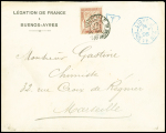 ARGENTINE 1896, Enveloppe non-affranchie confiée à