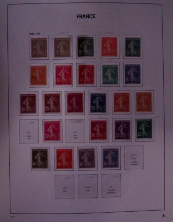 1860-2016, Collection de France principalement neuve