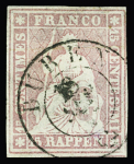 15Rp. rosa, dünnes Papier, farbfrisch und weissrandig,