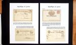 1870-1906 Los versch. Karten (9), meistens Ganzsachen,
