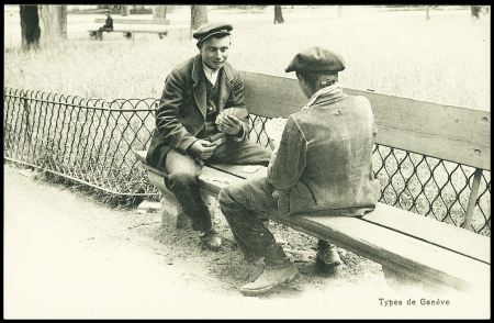 1898-1920ca GENF : Parti mit ca550 Bildpostkarten von