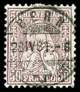 VOLLSTEMPEL : Partie von über 500 Briefmarken mit Vollstempeln