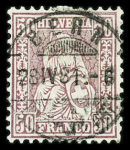 VOLLSTEMPEL : Partie von über 500 Briefmarken mit Vollstempeln