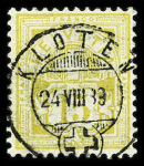 VOLLSTEMPEL : Partie von über 500 Briefmarken mit
