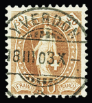 VOLLSTEMPEL : Partie von über 500 Briefmarken mit