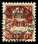 VOLLSTEMPEL : Partie von über 500 Briefmarken mit