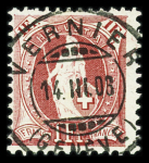 VOLLSTEMPEL : Partie von über 500 Briefmarken mit