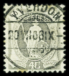 VOLLSTEMPEL : Partie von über 340 Briefmarken mit