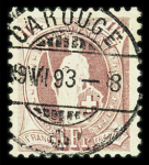 VOLLSTEMPEL : Partie von über 340 Briefmarken mit