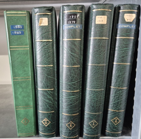 1849-1998, Collection de FRANCE en 4 reliures Leuchtturm,