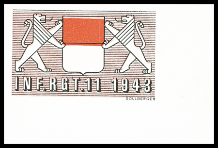 INFANTERIE : Partie mit ungebrauchte Marken auf 40