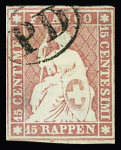1854-67 Kl. klassiches Partie auf zwei Albumseiten,