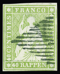 1854-67 Kl. klassiches Partie auf zwei Albumseiten,