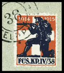 1914-18 Hervorragende Sammlung von Soldatenmarken in zwei Alben