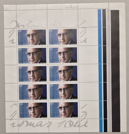 1997, bloc Thomas Dehler avec belle variété : large