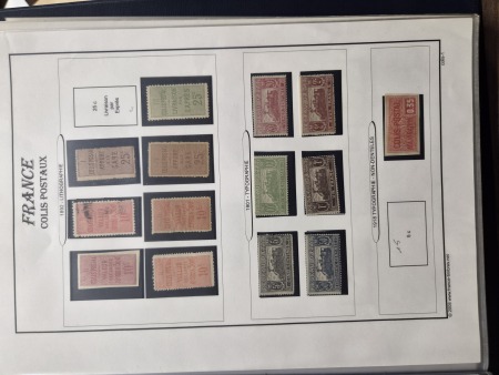 1892-1960, Collection de COLIS POSTAUX, dans un classeur