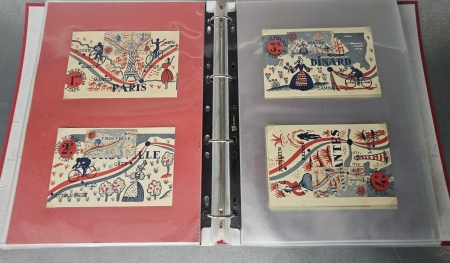 1934-1952, Lettres en 4 classeurs avec commémoratifs,