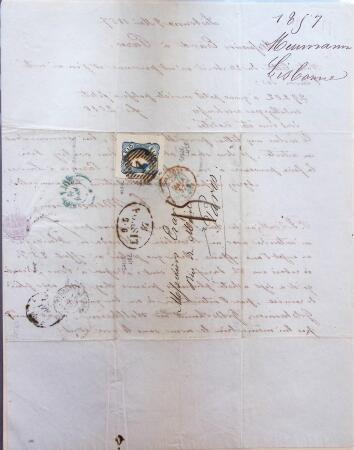 1811-1853 Ensemble de lettres et documents concernant l'HIstoire postale du Portugal 