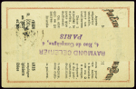 N°83 OBL Paris (1895) sur petit dépliant publicitaire pour les bouillons Cibils sous bande. TB