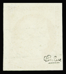 N°5 40c orange obl. grille sans fin, un léger point